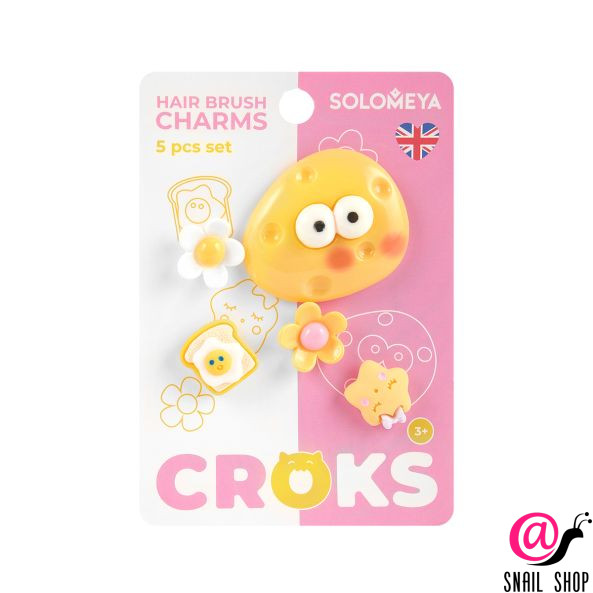 SOLOMEYA Набор украшений для расчески "Летнее настроение" Set of Charms For Hair Brush "Summer Mood"