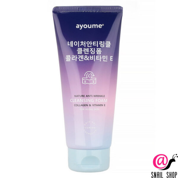 AYOUME Пенка с коллагеном и витамином Е Nature Anti-Wrinkle Cleansing Foam Collagen & Vitamin E