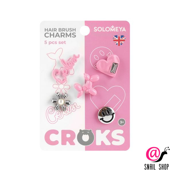 SOLOMEYA Набор украшений для расчески "Классика" (5 шт) Set of Charms For Hair Brush "Classic Design