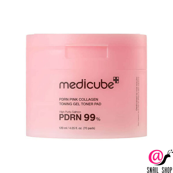MEDICUBE Тонер-пэды гелевые с PDRN и коллагеном PDRN Pink Collagen Toning Gel Toner Pad