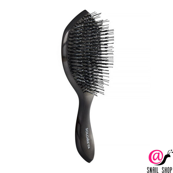 SOLOMEYA Расческа для распутывания, массажа и мытья кожи головы Wonder Scalp Brush Black Gradien