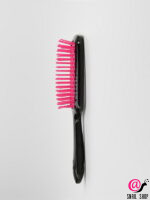 SIMA LAND Расчёска массажная, широкая, вентилируемая, 20.5*8.5 см, чёрная/розовая