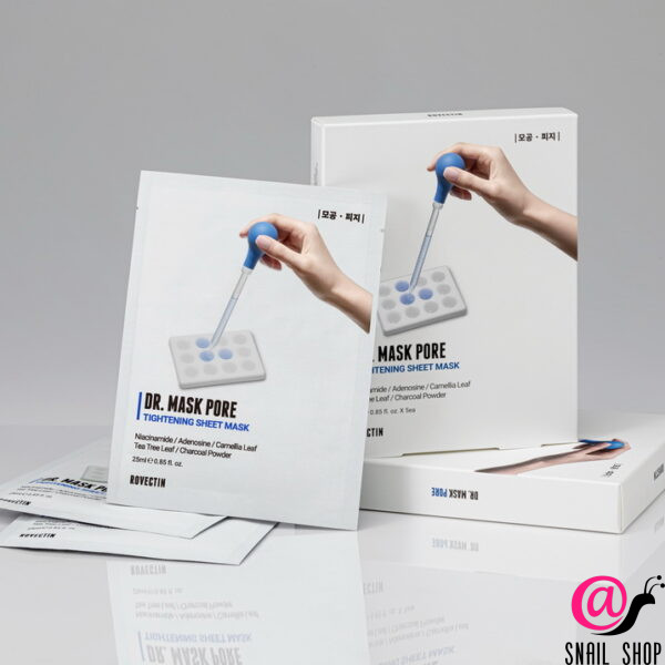 ROVECTIN Маска тканевая для сужения пор Dr. Mask Pore