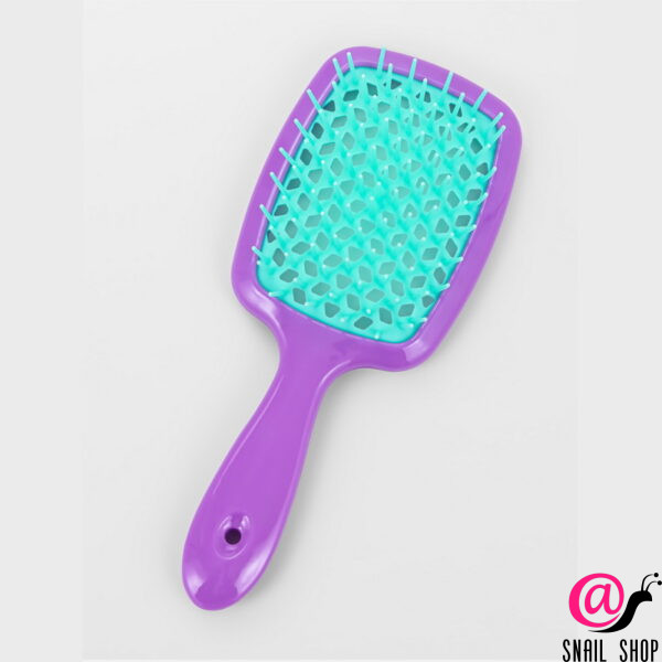 SIMA LAND Расчёска массажная, широкая, вентилируемая, 8.5*20.5 см, сиреневая, бирюзовая