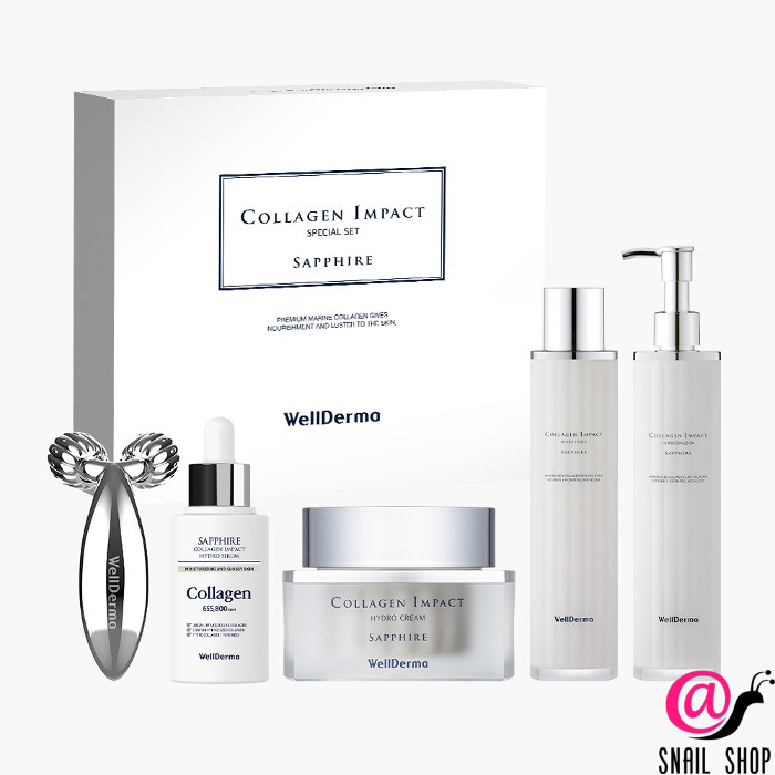 wellderma Набор средств для лица сапфир с коллагеном set special sapphire collagen impact WELLDERMA Набор средств для лица сапфир с коллагеном Set Special Sapphire Collagen Impact