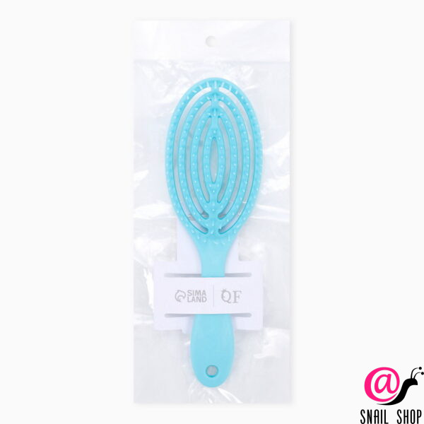 SIMA LAND Расчёска массажная, для сушки волос, 7.5*23.5 см, цвет голубой