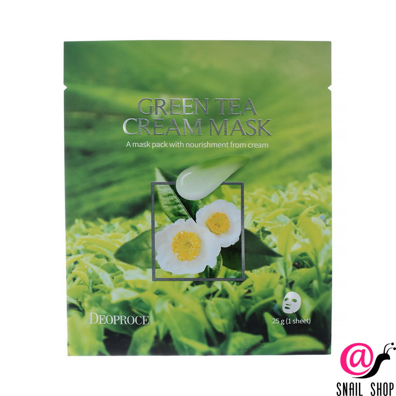 deoproce Маска для лица кремовая на тканевой основе green tea mask DEOPROCE Маска для лица кремовая на тканевой основе Green Tea Mask