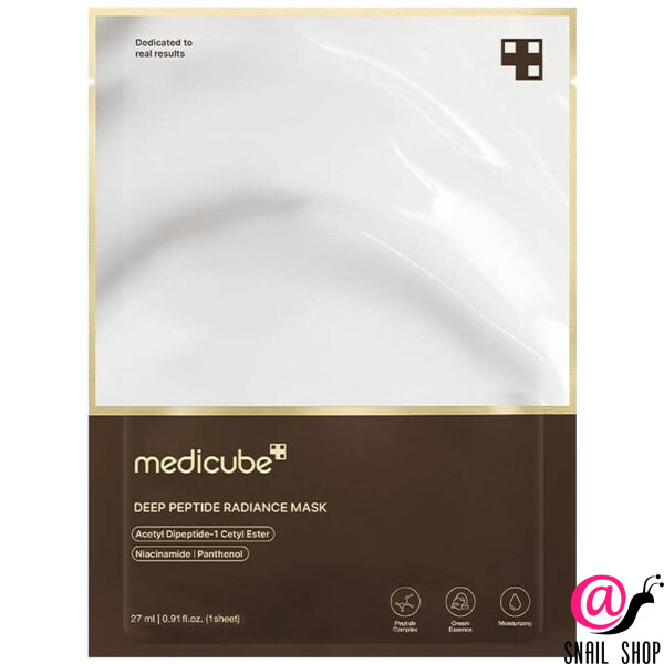 MEDICUBE Маска тканевая с пептидами Deep Peptide Radiance Mask