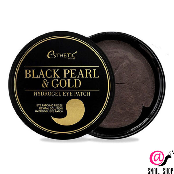 ESTHETIC HOUSE Гидрогелевые патчи для глаз ЧЕРНЫЙ ЖЕМЧУГ/ЗОЛОТО Black Pearl&Gold Hydrogel EyePatch