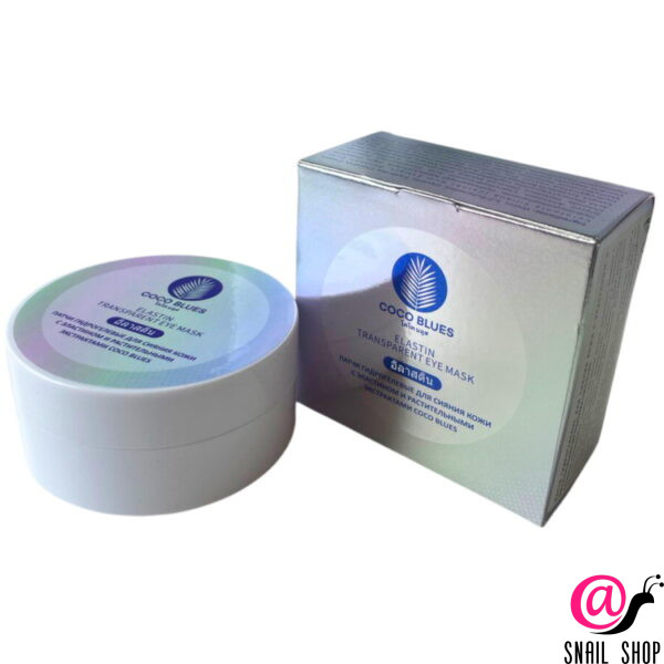 COCO BLUES Патчи для глаз гидрогелевые ЭЛАСТИН / РАСТИТЕЛЬНЫЕ ЭКСТРАКТЫ для сияния кожи