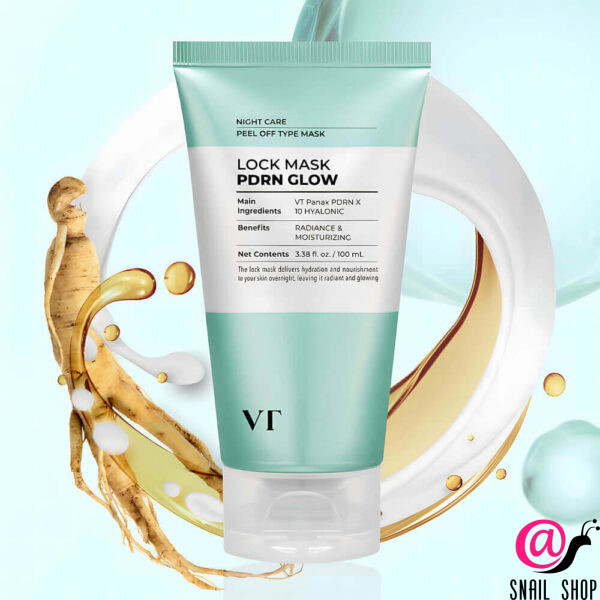 VT Cosmetics Ночная маска-плёнка для увлажнения и сияния кожи с ПДРН PDRN Glow Lock Mask