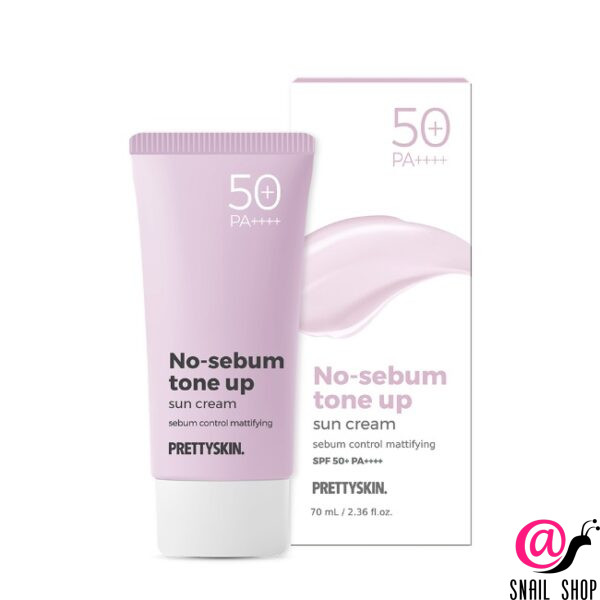 PrettySkin Солнцезащитный крем тонизирующий Sun Cream No Sebum Tone Up SPF50+PA++++