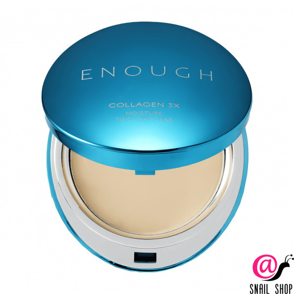 ENOUGH Увлажняющая пудра с коллагеном со сменным блоком 3X Moisture Two-way Cake SPF28 PA++