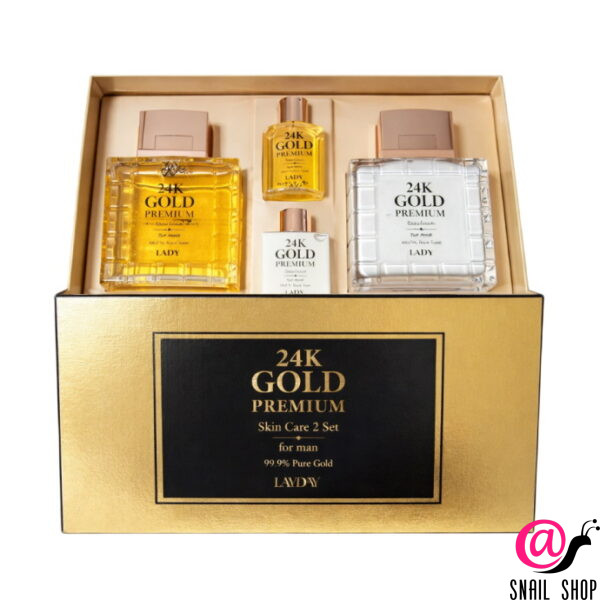 LAYDAY Набор для мужчин антивозрастной на основе биозолота Set Luxury Men’s 2-Piece 24K Gold