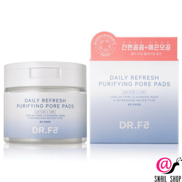DR.F5 Очищающие пэды для снятия макияжа и ухода за порами Daily Refresh Purifying Pore Pads