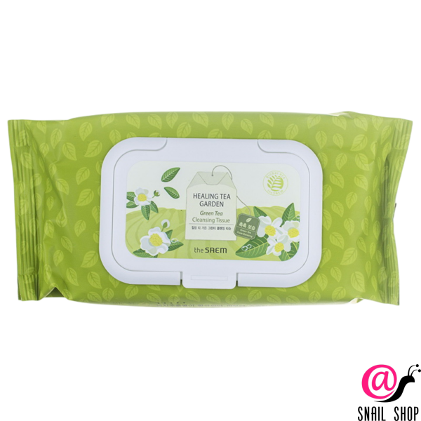 THE SAEM Салфетки с экстрактом зеленого чая Healing Tea Garden Green Tea Cleansing Tissue
