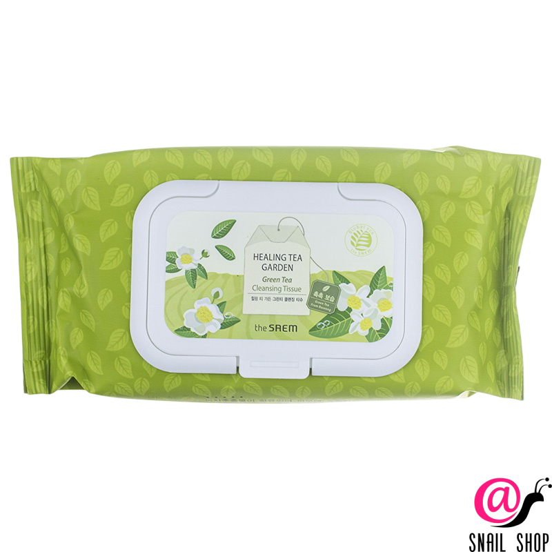 THE SAEM Салфетки с экстрактом зеленого чая Healing Tea Garden Green Tea Cleansing Tissue THE SAEM Салфетки с экстрактом зеленого чая Healing Tea Garden Green Tea Cleansing Tissue