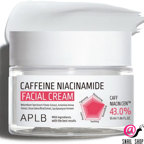 APLB Крем для лица с кофеином и ниацинамидом от отёков и усталости Caffeine Niacinamide Facial Cream