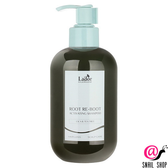 LADOR Шампунь для волос освежающий против выпадения Root Re-boot Activating Shampoo Cica & Tea Tree