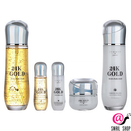 JIGOTT Набор для лица уходовый с частицами золота Signature 24K Gold Essential Skin Care 3Set