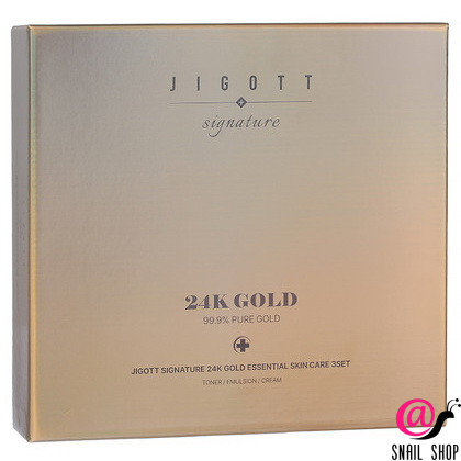 JIGOTT Набор для лица уходовый с частицами золота Signature 24K Gold Essential Skin Care 3Set
