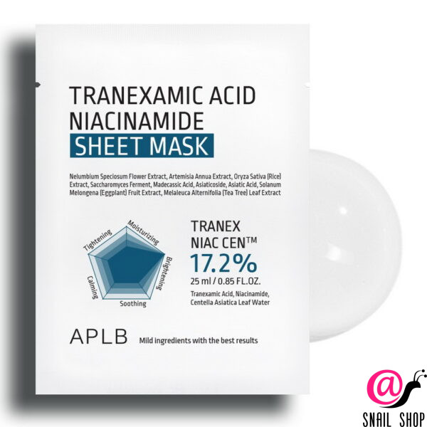 APLB Тканевая маска с транексамовой кислотой и ниацинамидом Tranexamic Acid Niacinamide Sheet Mask