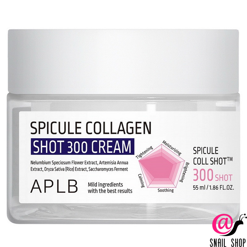 APLB Крем для лица со спикулами и коллагеном Spicule Collagen Shot 300 Cream APLB Крем для лица со спикулами и коллагеном Spicule Collagen Shot 300 Cream
