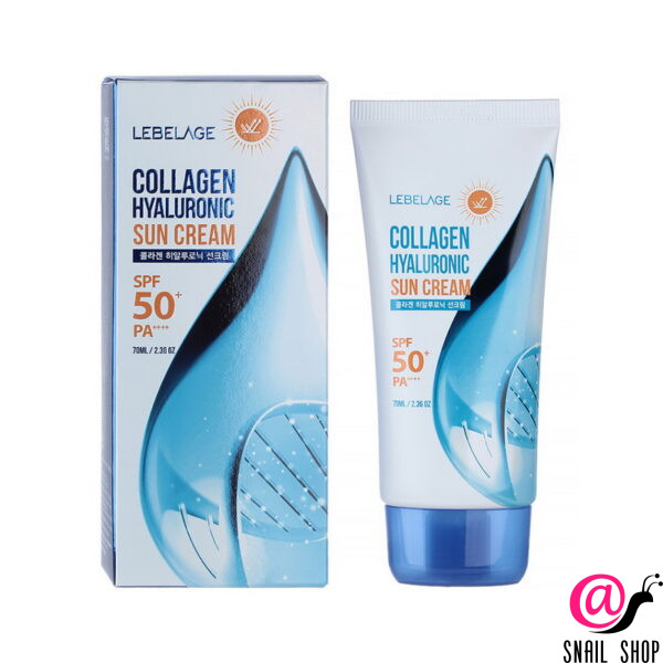LEBELAGE Крем для лица и тела солнцезащитный Collagen Hyaluronic Sun Cream