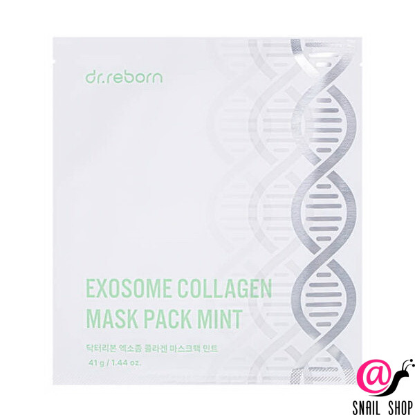 DR.REBORN Гидрогелевая маска с экзосомами и коллагеном (мятная) Exosome Collagen Mask Pack Mint
