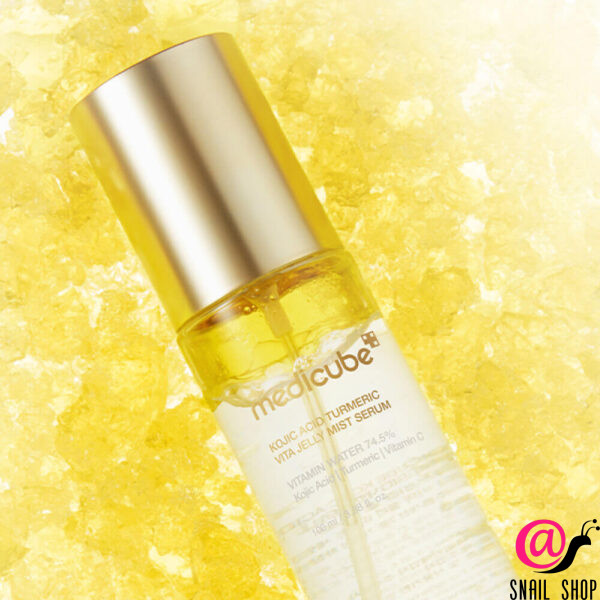 MEDICUBE Осветляющий двухфазный мист с койевой кислотой Kojic Acid Turmeric Vita Jelly Mist Serum