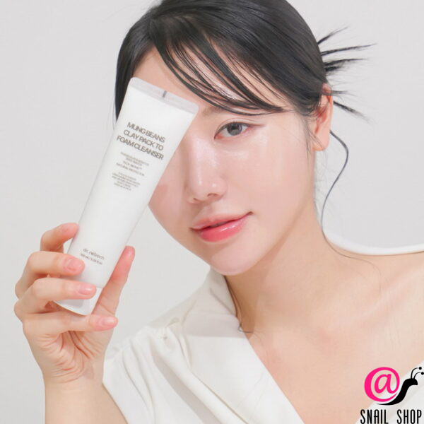 DR.REBORN Очищающее средство с добавлением глины из бобов маш Mung Beans Clay Pack To Foam Cleanser