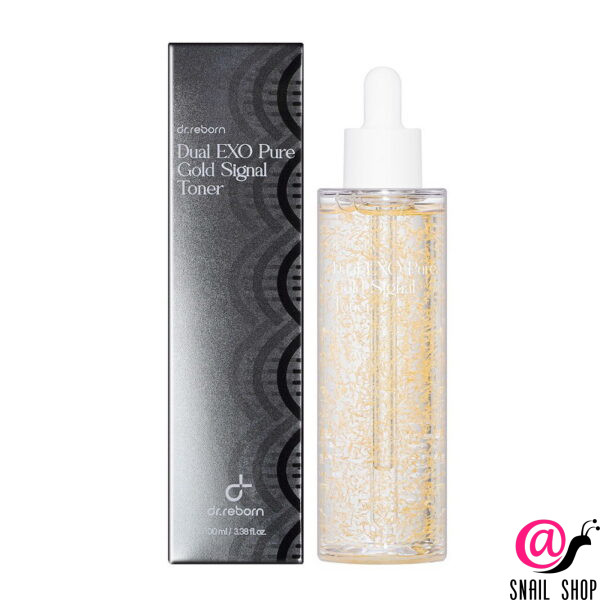 DR.REBORN Тонер увлажняющий с двойными экзосомами и золотом Dual Exo Pure Gold Signal Toner
