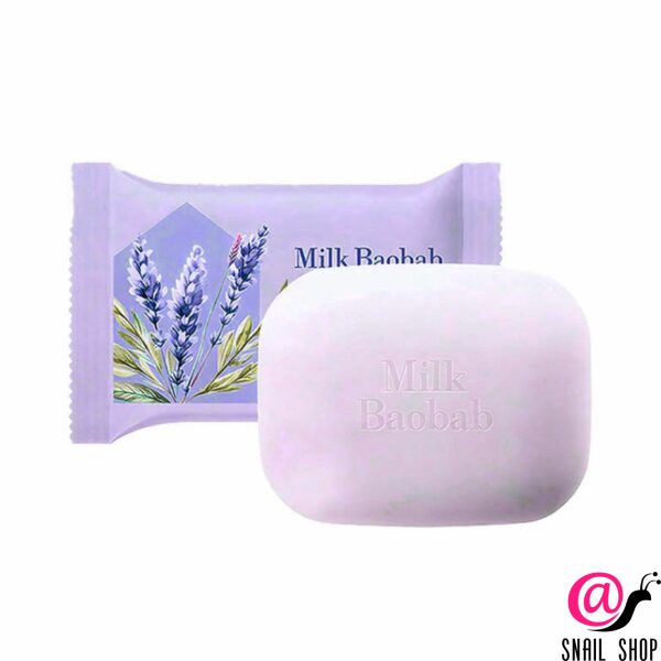 MilkBaobab Мыло туалетное кусковое с лавандой Original Soap Lavendar Garden