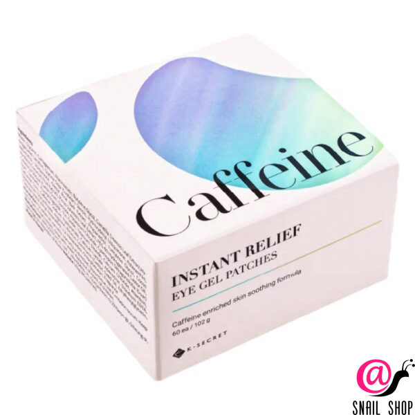 K-SECRET Гидрогелевые патчи против отёков с кофеином Instant Relief Eye Gel Patches