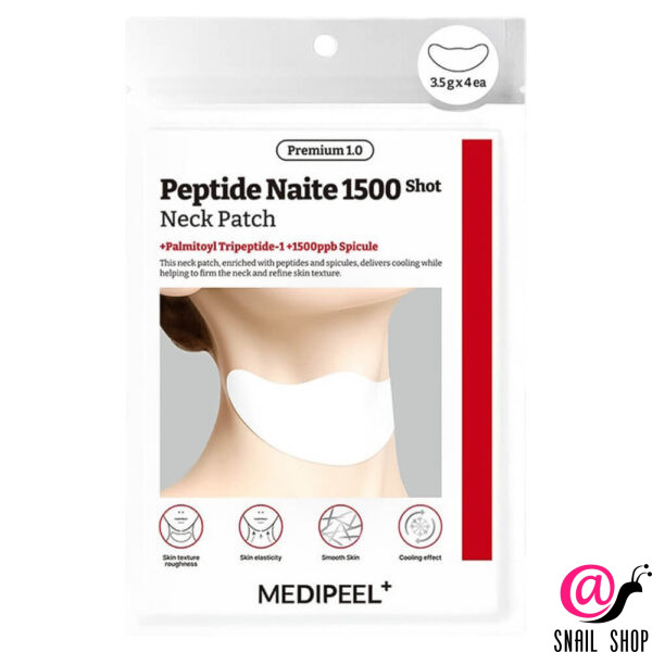 MEDIPEEL Омолаживающая патч-маска для шеи Peptide Naite 1500 Shot Neck Patch