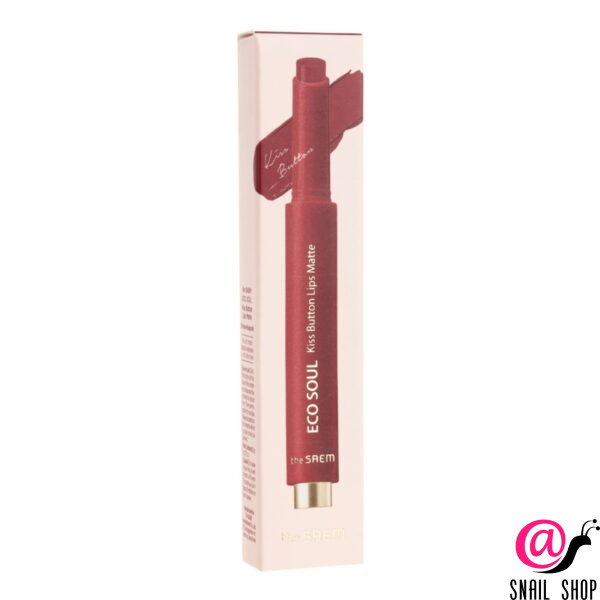 THE SAEM Помада для губ матовая Eco Soul Kiss Button Lips Matte