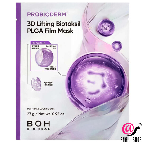 BIOHEAL BOH 3D-лифтинг маска с бионитями Probioderm 3D Lifting Biotoksil PLGA Film Mask