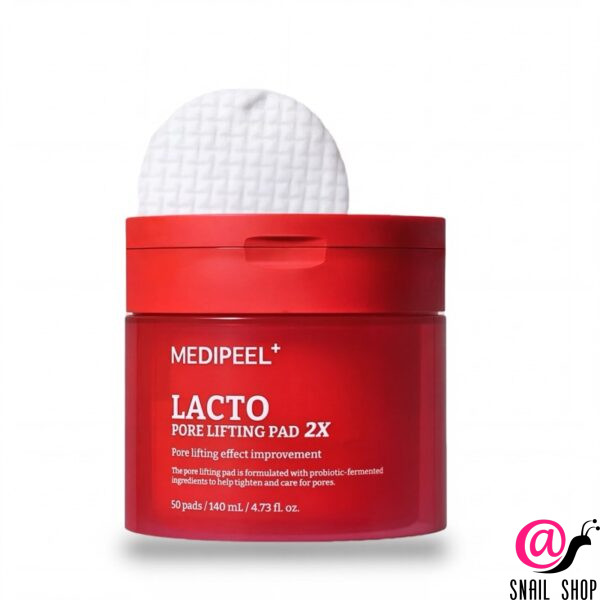 MEDIPEEL ПЭДы с коллагеном и бифидобактериями Lacto Pore Lifting Pad 2Х