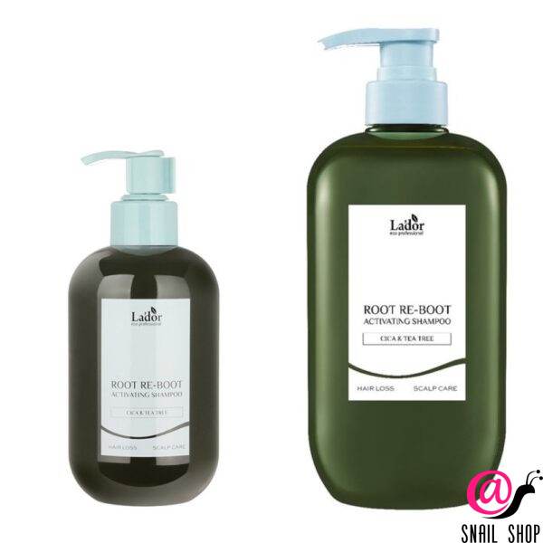 LADOR Шампунь для волос освежающий против выпадения Root Re-boot Activating Shampoo Cica & Tea Tree