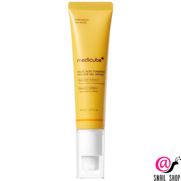MEDICUBE Гель-сыворотка для глаз с койевой кислотой Kojic Acid Turmeric Vita Eye Gel Serum