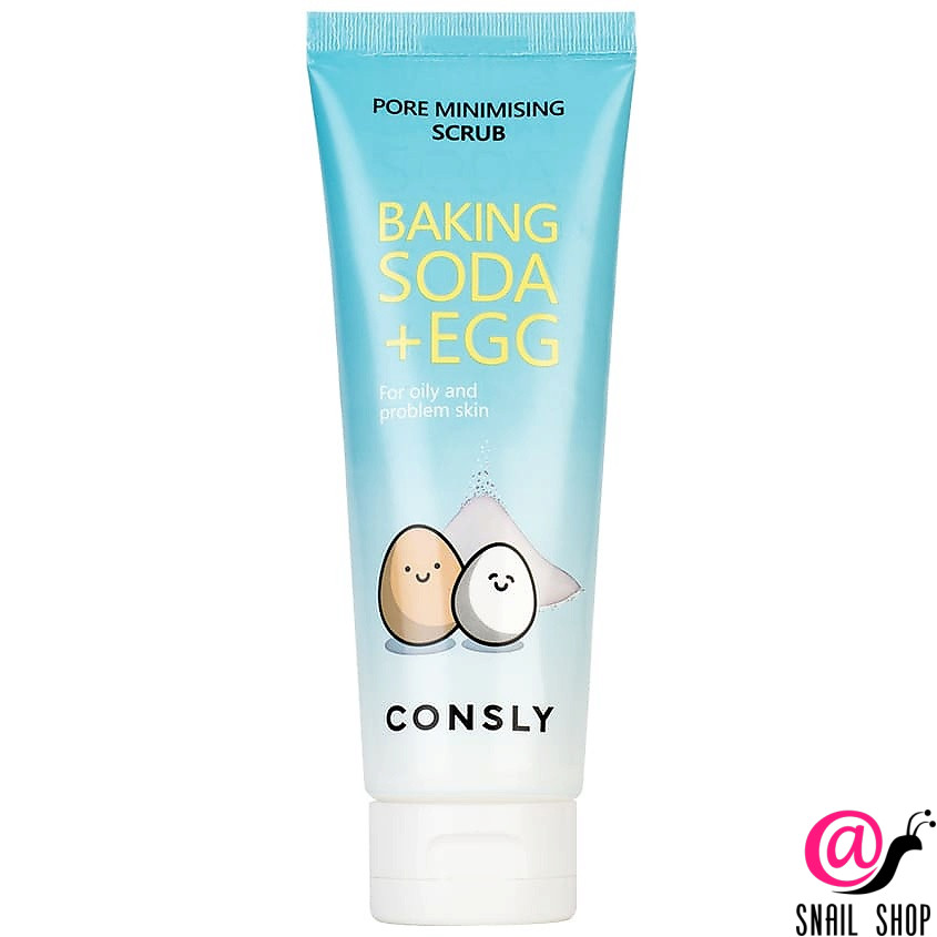 CONSLY Скраб для лица с содой и яичным белком Baking Soda Egg Pore Minimising Scrub CONSLY Скраб для лица с содой и яичным белком Baking Soda Egg Pore Minimising Scrub