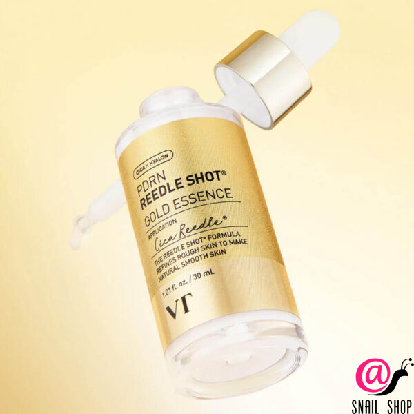 VT Cosmetics Омолаживающая эссенция с золотом и ПДРН PDRN Reedle Shot Gold Essence