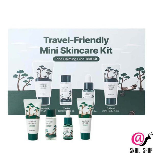 ROUND LAB Travel-набор уходовых средств с экстрактом сосны и центеллы Pine Calming Cica Trial Kit