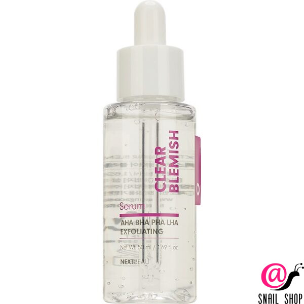 NEXTBEAU Сыворотка с кислотами, пилинг-формула Clear Blemish Serum