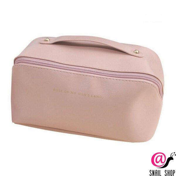 KRISTALLER Косметичка женская чемоданчик Charm Suitcase, косая молния, кожзам