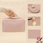 KRISTALLER Косметичка женская чемоданчик Charm Suitcase, косая молния, кожзам