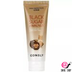 CONSLY Скраб для лица с черным сахаром и пудрой грецкого ореха Black Sugar Walnut Skin Perfection