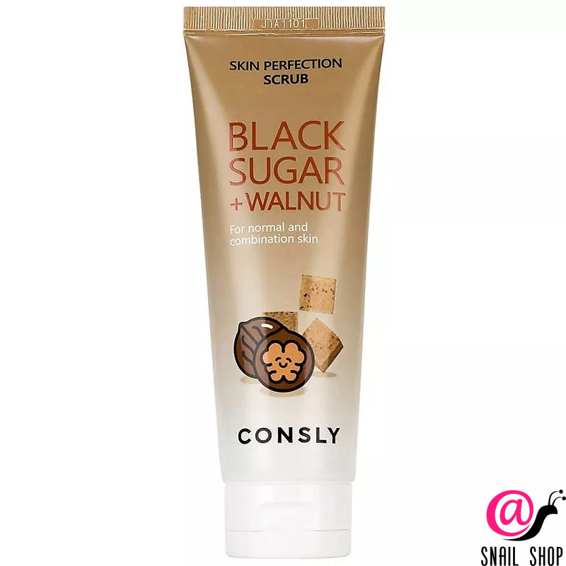 CONSLY Скраб для лица с черным сахаром и пудрой грецкого ореха Black Sugar Walnut Skin Perfection CONSLY Скраб для лица с черным сахаром и пудрой грецкого ореха Black Sugar Walnut Skin Perfection