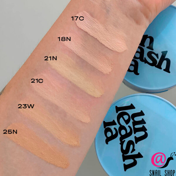 Unleashia Тональный кушон с матовым финишем Babe Skin Baby Blue Cushion SPF40 PA++ (ЧЗ)