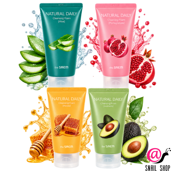 THE SAEM Пенка для умывания Natural Daily Cleansing Foam (ЧЗ)